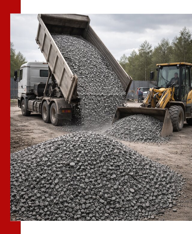 Доставка и продажа щебня гранитного в Клинцах