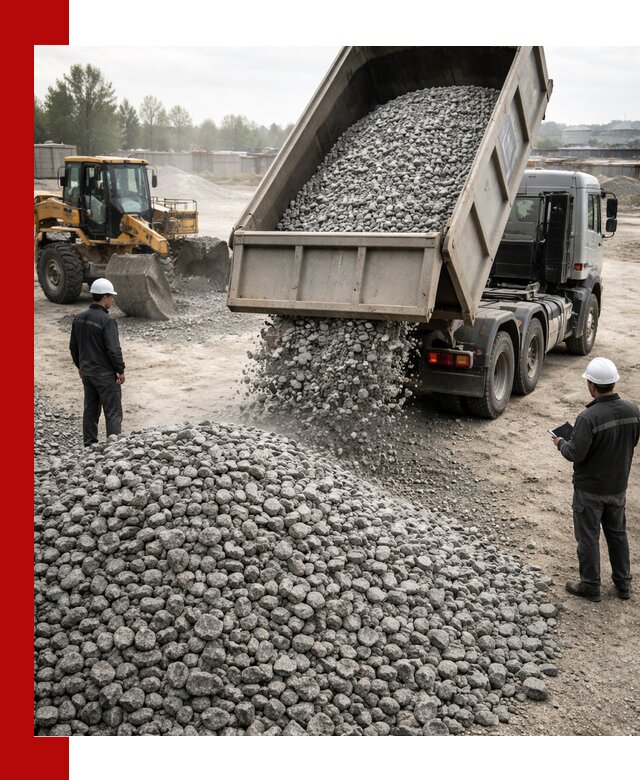 Доставка гранитного щебня фракции 20-40 в Клинцах
