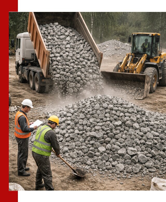 Гранитный щебень фракция 70-150 доставка в Клинцах