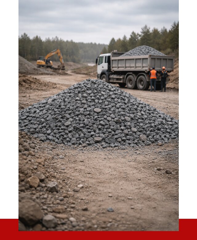 Щебень габбро диабаз фракция 40-70 в Клинцах от 2287 р-ПРОНЕРУДКлы