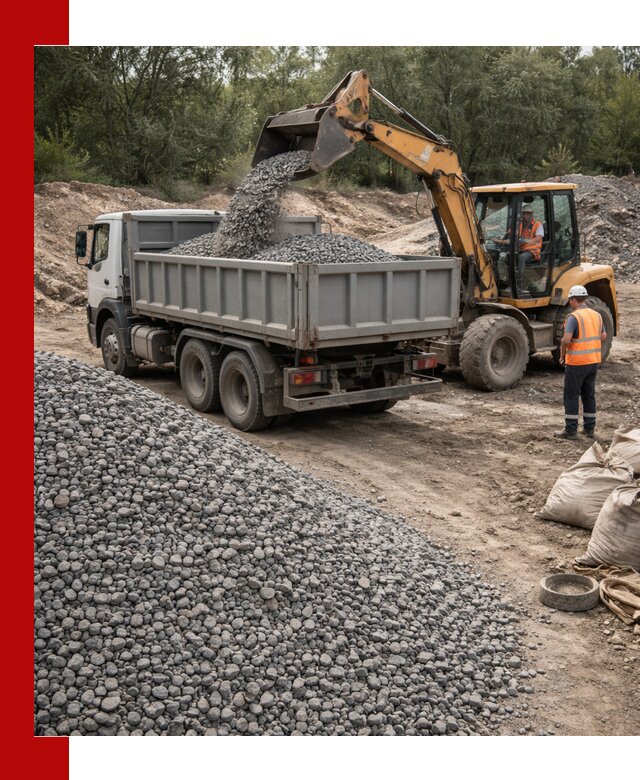 Доставка гравийного щебня в Клинцах оптом и в розницу