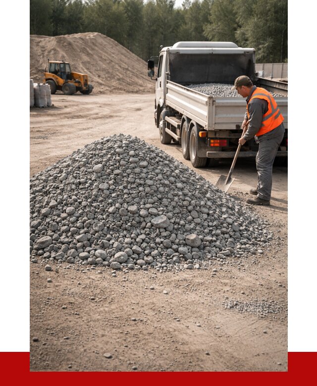 Гравийный щебень фракция 5-10 в Клинцах от 2287 р. | ПРОНЕРУДКлы