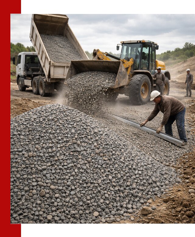 Гравийный щебень фракция 5-20 с доставкой в Клинцах