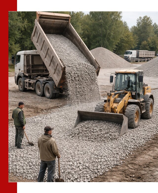 Купить гравийный щебень фракция 20-40 в Клинцах с доставкой