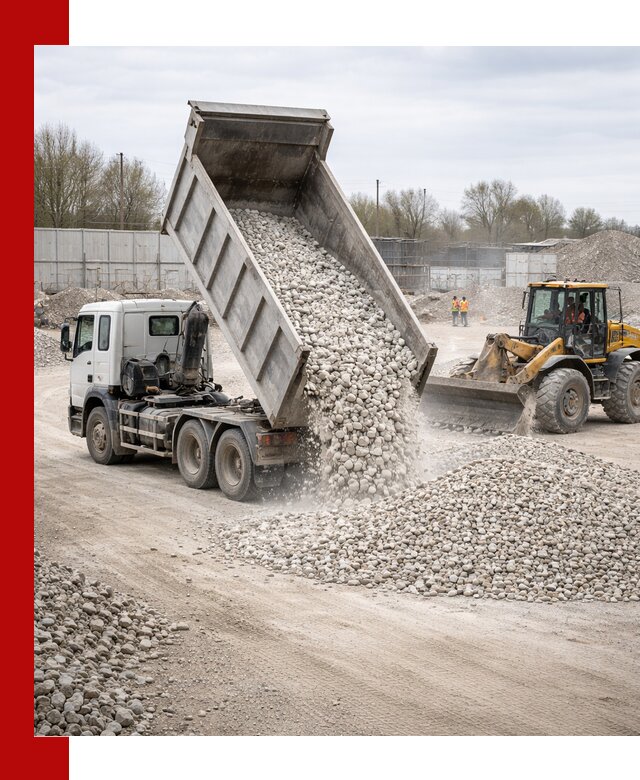 Доставка и продажа известнякового щебня в Клинцах