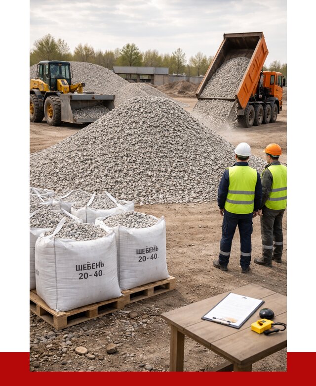 Известняковый щебень 20-40 в Клинцах от 2183 р. ПРОНЕРУДКлы