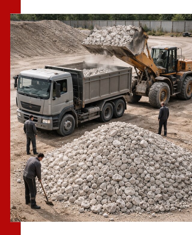 Известняковый щебень фракция 70–150 с доставкой в Клинцах