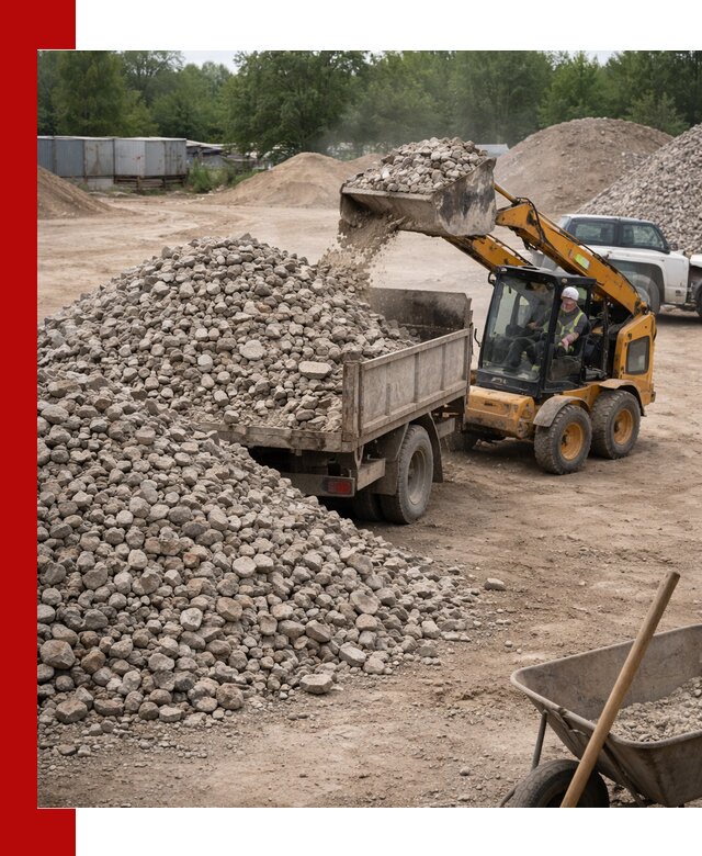 Доставка вторичного щебня в Клинцах для строительных работ