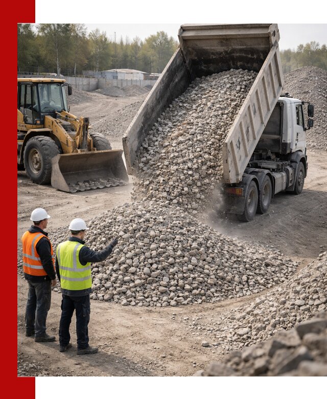 Вторичный щебень фракция 40–70 доставка в Клинцах