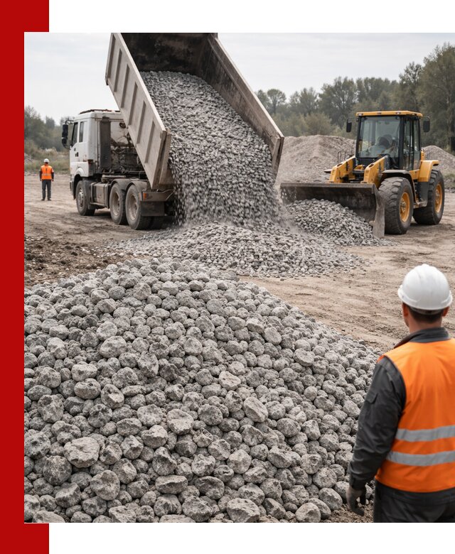 Доставка бетонного щебня фракции 20-40 в Клинцах