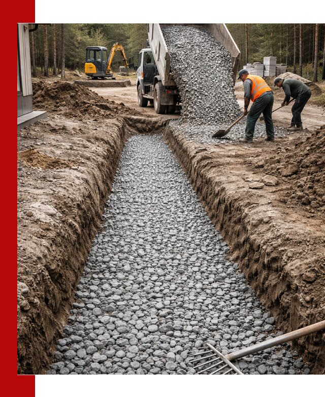 Щебень для дренажа с доставкой в Клинцах высокого качества