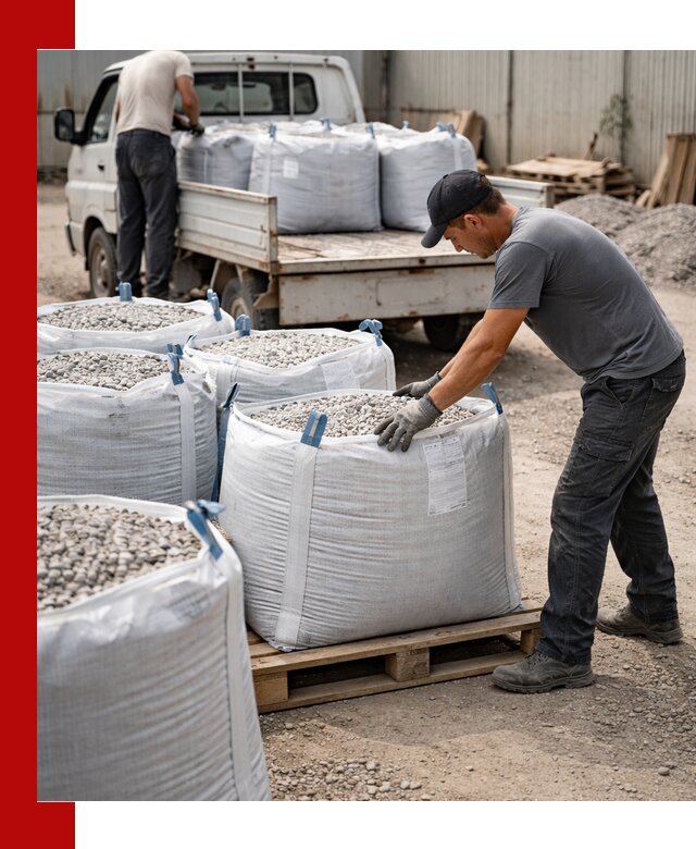 Доставка щебня в мешках по выгодным ценам в Клинцах