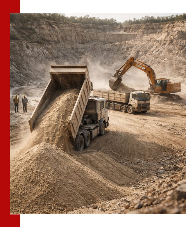 Карьерный песок навалом с доставкой в Клинцах