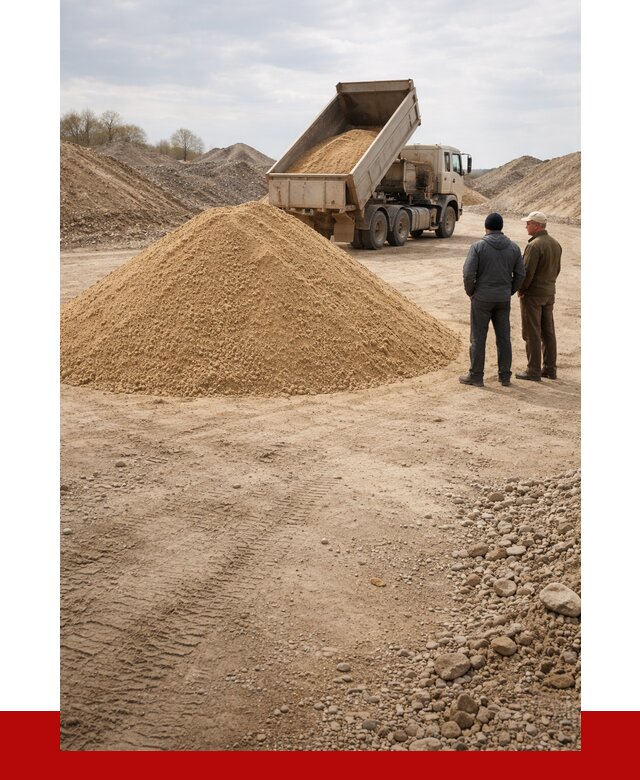 Карьерный песок крупнозернистый в Клинцах от 8837 р | ПРОНЕРУДКлы