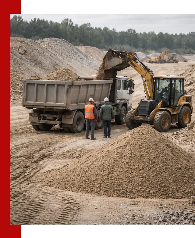 Карьерный среднезернистый песок с доставкой в Клинцах