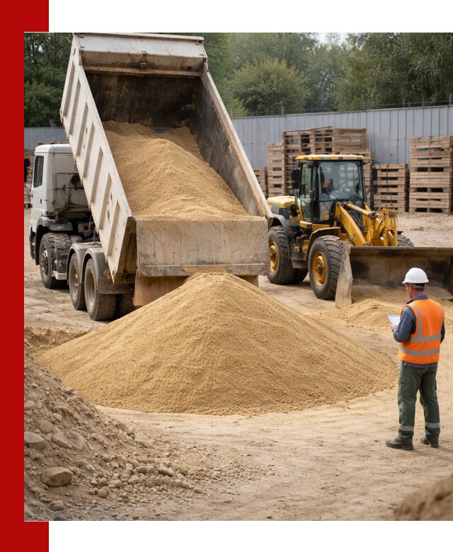 Доставка карьерного мелкозернистого песка в Клинцах