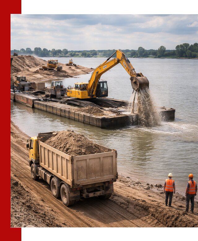 Намывной песок с доставкой в Клинцах оптом и в розницу