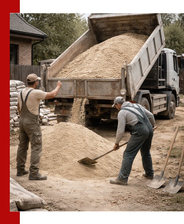 Песок для штукатурки с доставкой в Клинцах качественный и чистый