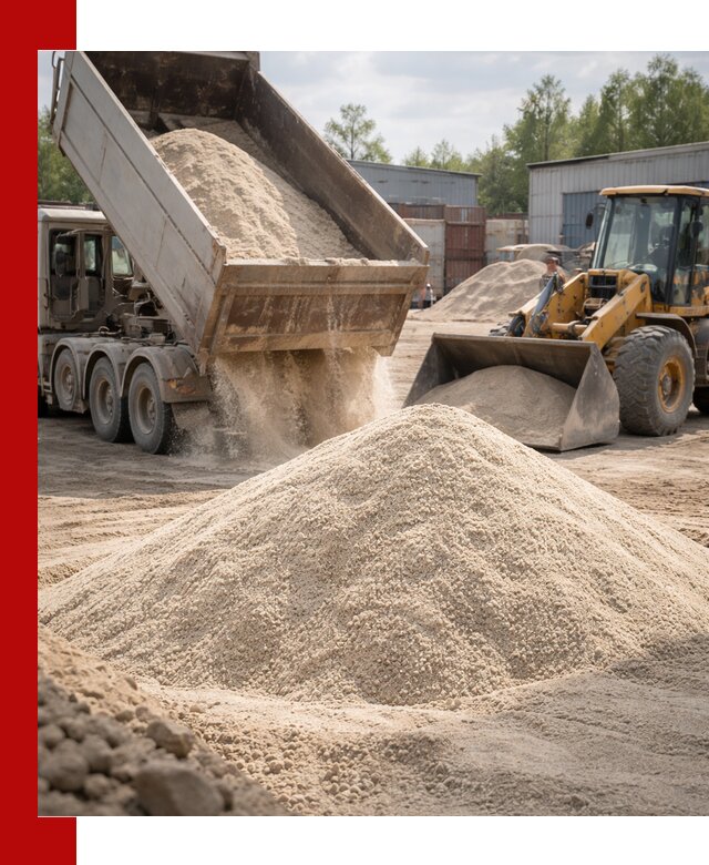 Кварцевый песок с доставкой в Клинцах для строительных работ