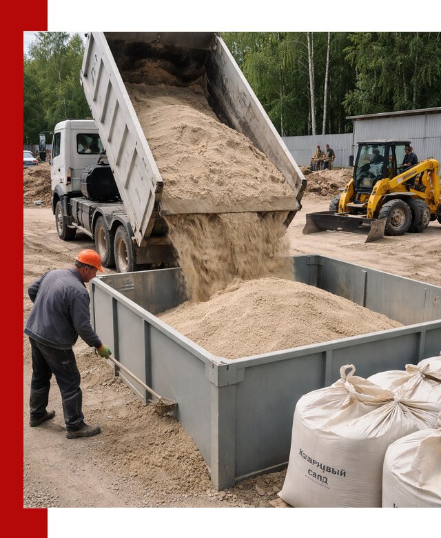 Кварцевый песок для фильтра в Клинцах — доставка и качество