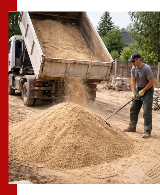 Доставка сухого песка самосвалами в Клинцах