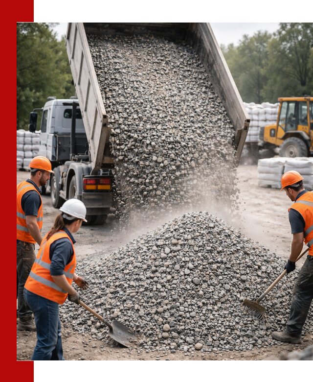 Доставка гравия и камня в Клинцах оптом и в розницу
