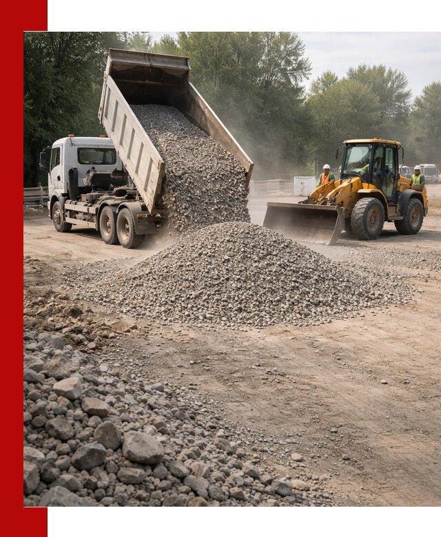 Гравий фракция 5–20 доставка в Клинцах оптом и в розницу
