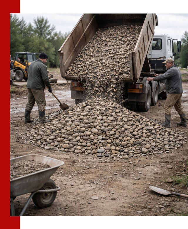 Доставка гальки речной оптом и в розницу в Клинцах