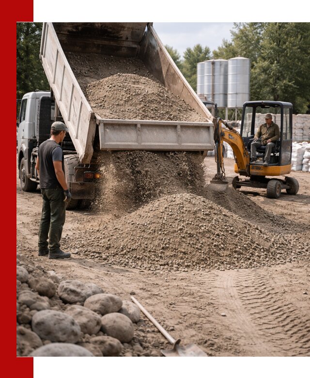 Доставка ПГС С3 в Клинцах самосвалами и миксерами