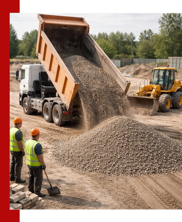 Доставка щебёночно-песчаной смеси ЩПС С7 в Клинцах