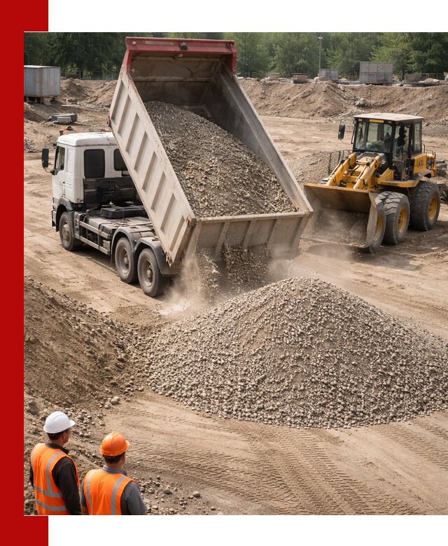 Щебень с песком (ЩГПС С2) с доставкой в Клинцах