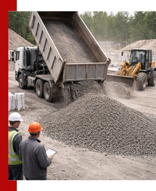 Доставка и продажа гранитного отсева 0-10 в Клинцах