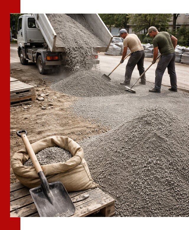 Отсев для тротуарной плитки в Клинцах — доставка и укладка