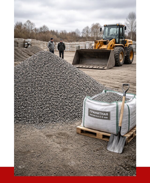 Купить гранитную крошку в Клинцах от 4990 р. с доставкой | ПРОНЕРУДКлы