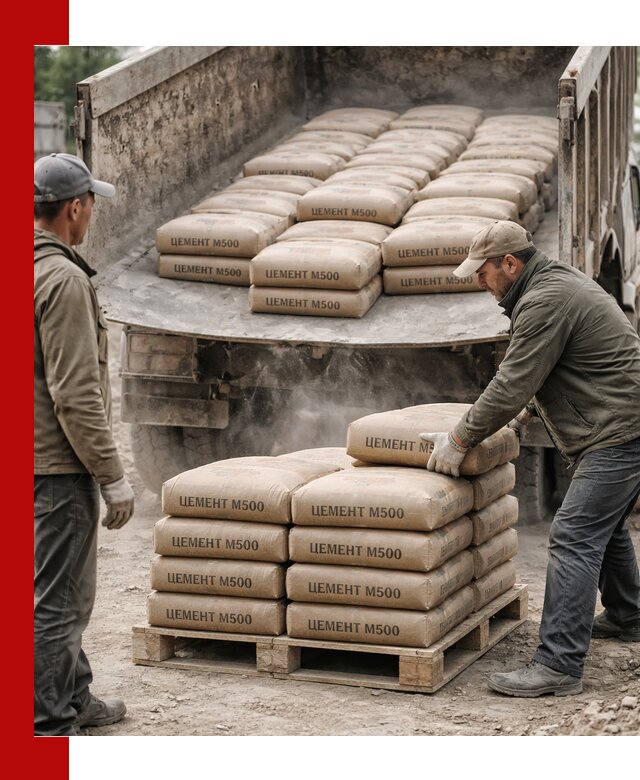Цемент М500 с доставкой самосвалом в Клинцах