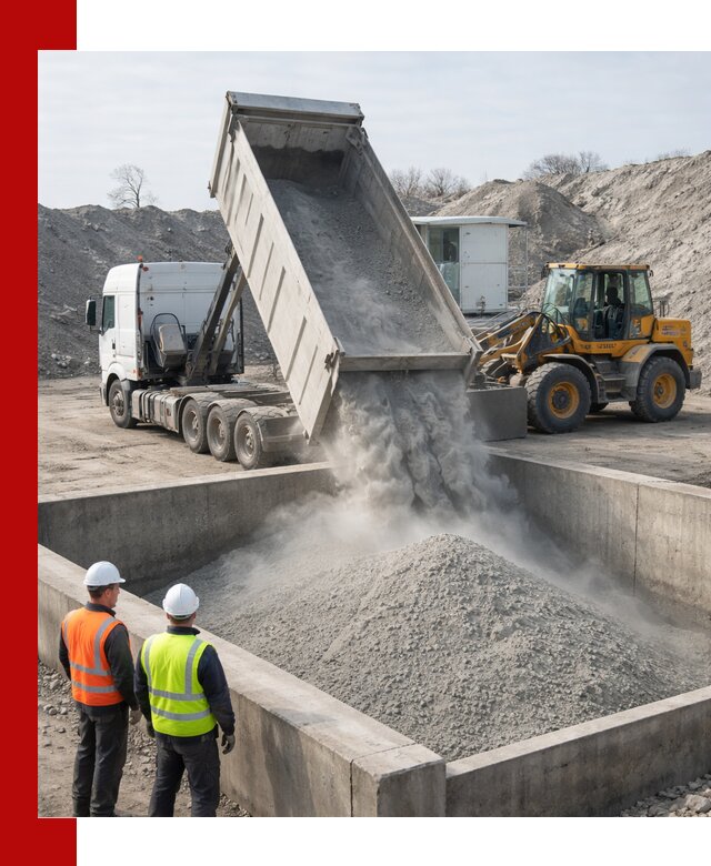 Доставка цемента навалом в Клинцах крупными партиями