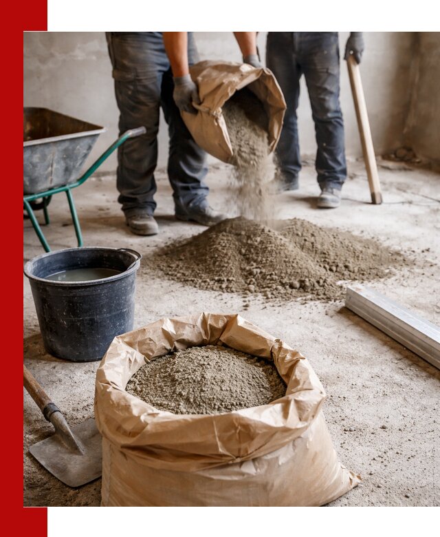 Доставка сухой смеси для стяжки в Клинцах