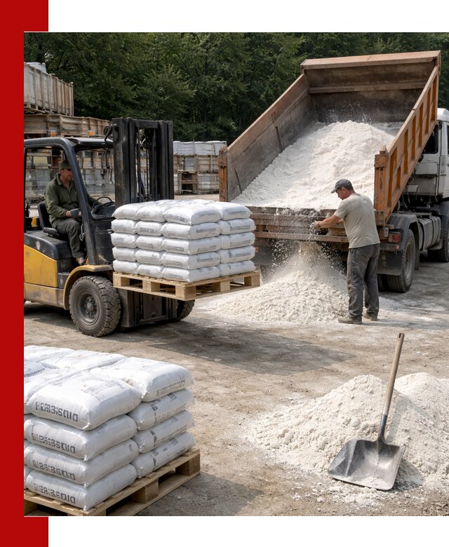 Доставка строительной извести оптом и в розницу в Клинцах