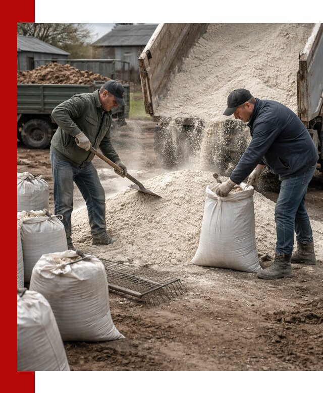 Доставка извести пушонки в Клинцах оптом и мелким оптом