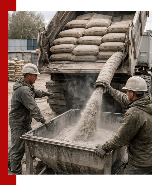 Доставка цемента М400 в Клинцах оптом и в розницу