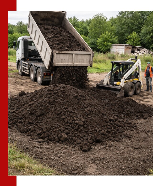 Поставка плодородной земли с доставкой самосвалом в Клинцах