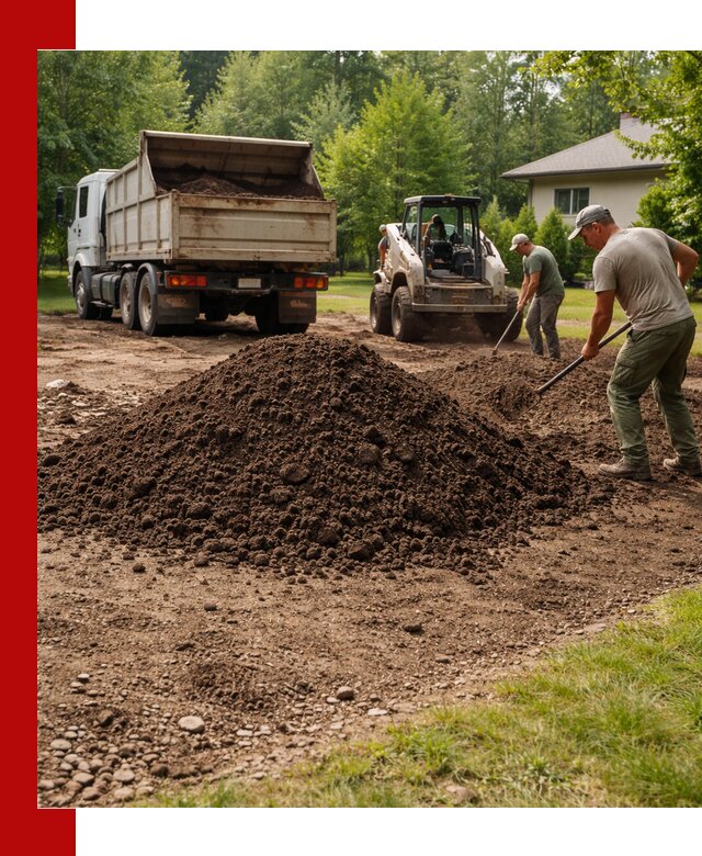 Доставка и укладка грунта для газона в Клинцах