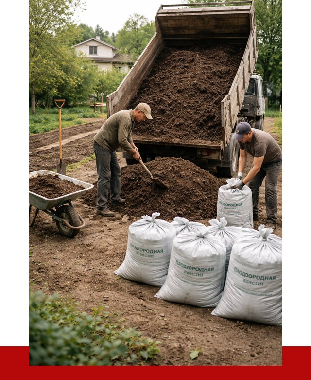 Плодородная смесь в Клинцах от 4366 р./куб с доставкой | ПРОНЕРУДКлы