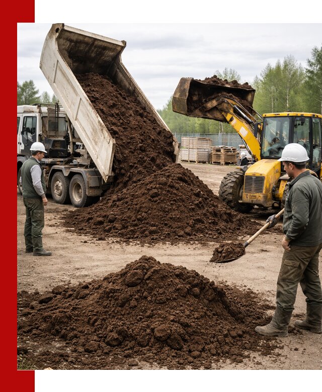 Доставка торфа оптом и в мешках в Клинцах