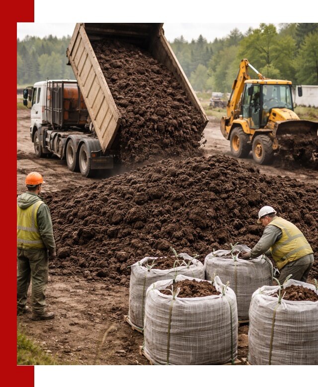 Доставка нейтрального торфа в Клинцах оптом и в розницу