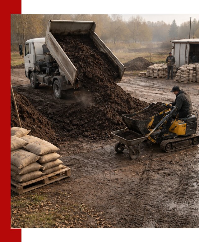 Кислый торф в доставке по выгодным ценам в Клинцах