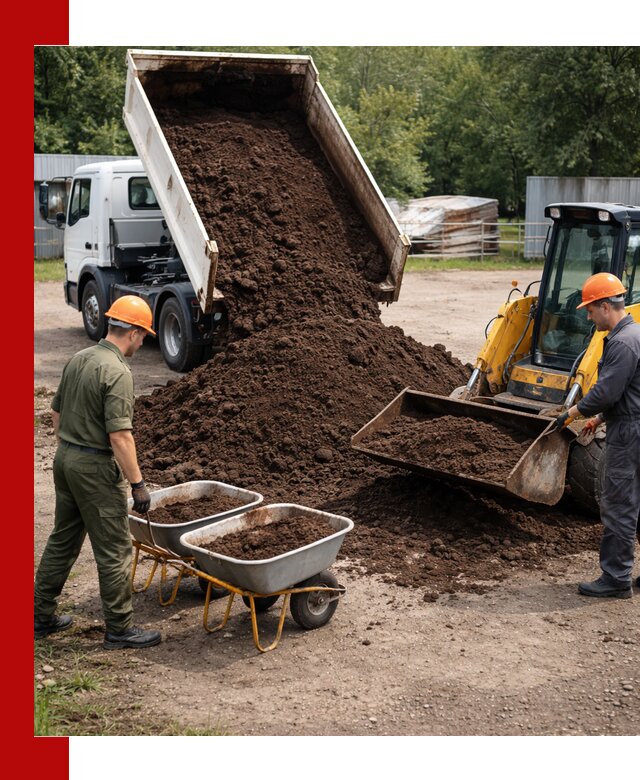 Доставка торфо-земляной смеси в Клинцах для огорода и ландшафта