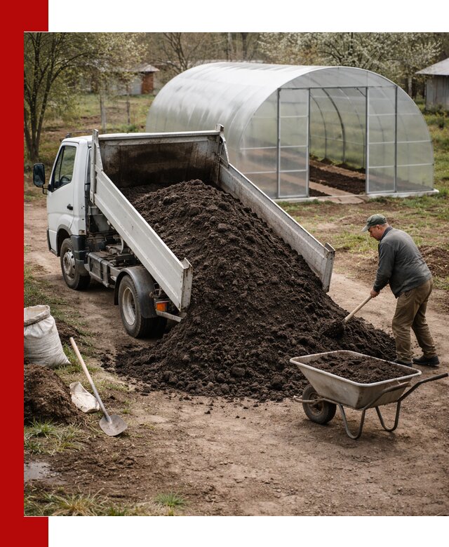 Чернозем для теплицы с доставкой в Клинцах