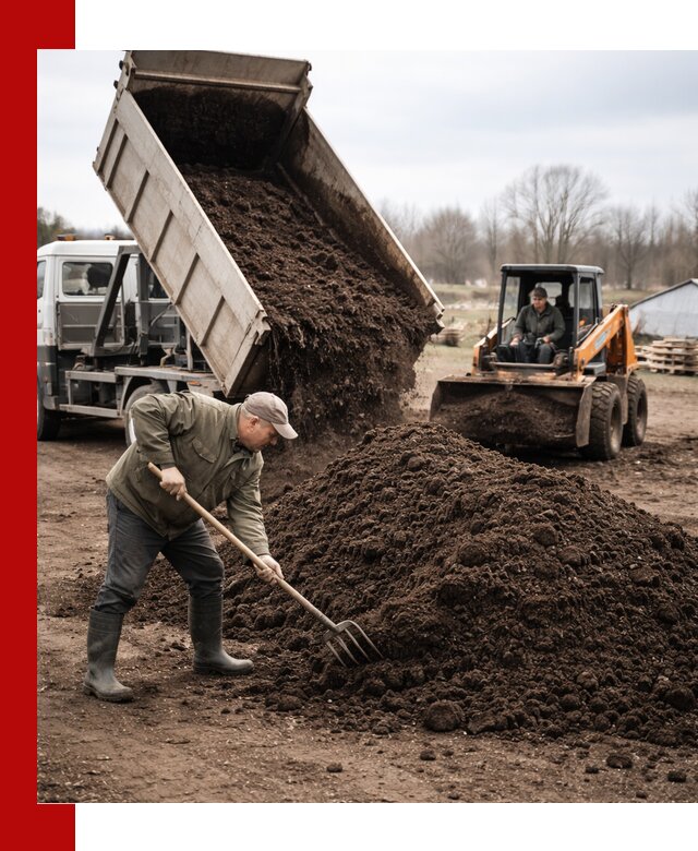 Доставка и продажа перегноя в Клинцах быстро и дешево