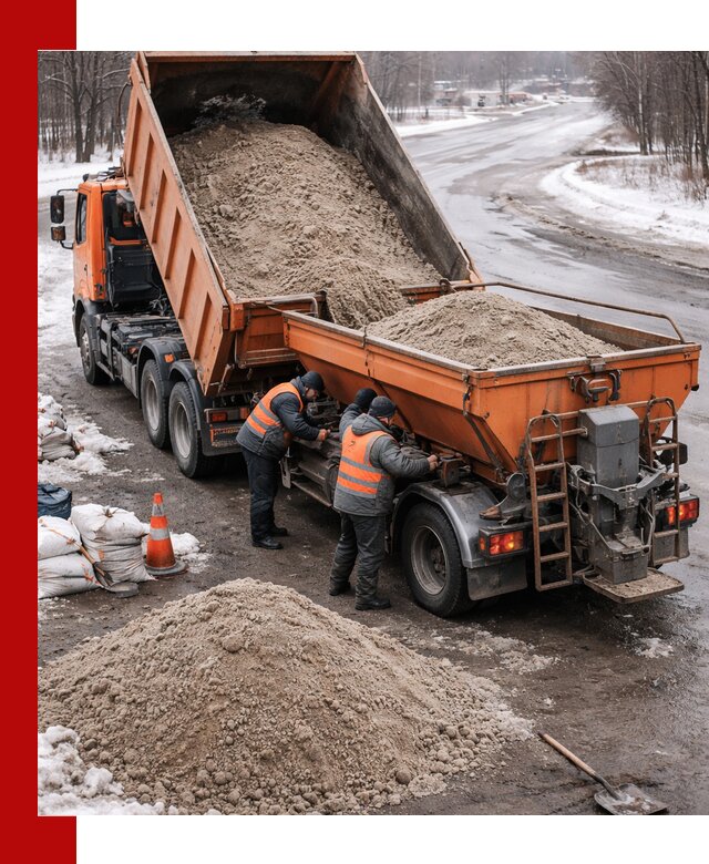 Поставка и вывоз пескосоля в Клинцах оптом и в розницу